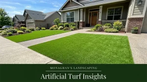 Artificial turf putting green in the Sellwood neighborhood of Portland Oregon