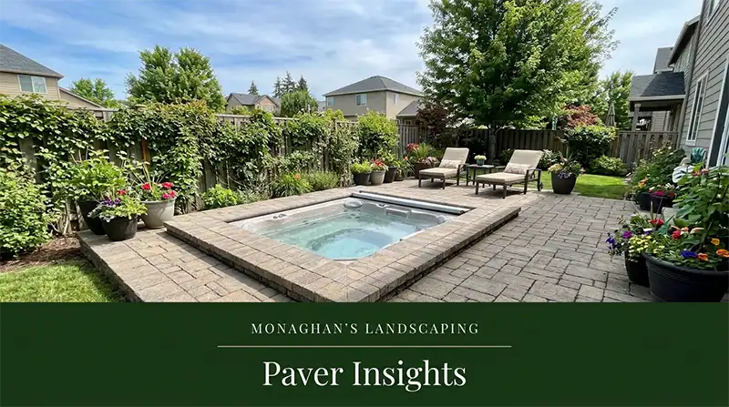 Paver patio at a residential property in Hillsboro Oregon