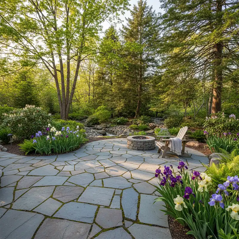 Paver patio that provides outdoor living in Portland