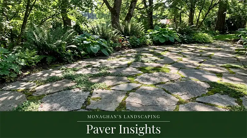 Paver steps and landing at a Happy Valley Oregon home