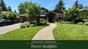 Paver walkway at a residential property in Lake Oswego Oregon