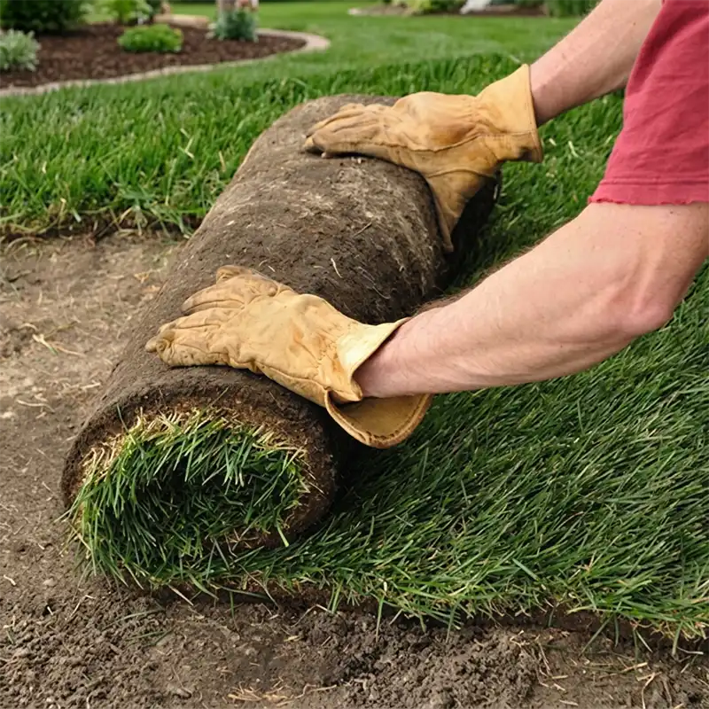 Sod lawn installation by local landscaper portland oregon