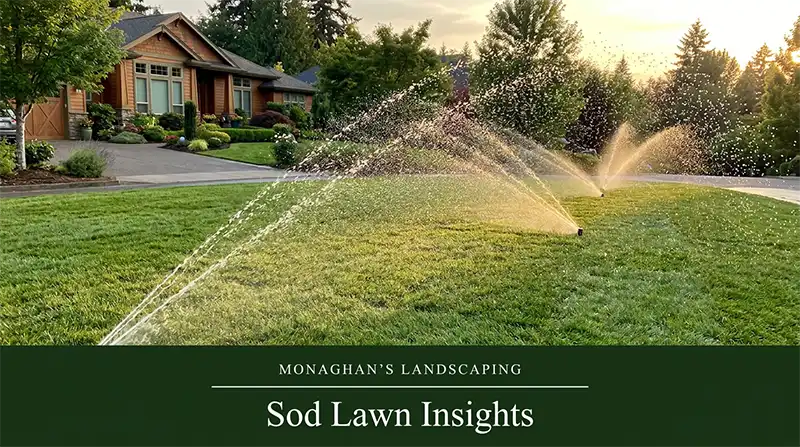 Sod lawn replacing a dead lawn at a Hillsboro Oregon home
