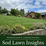 Sod lawn installed on a slope at a Damascus Oregon property