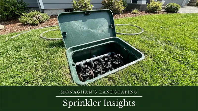 Sprinkler valve box at a Gladstone Oregon residential property