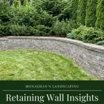 Retaining wall installation at a Portland Oregon home