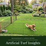 Close-up of synthetic grass texture at a Milwaukie Oregon installation