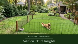 Close-up of synthetic grass texture at a Milwaukie Oregon installation